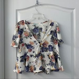 UO flower blouse